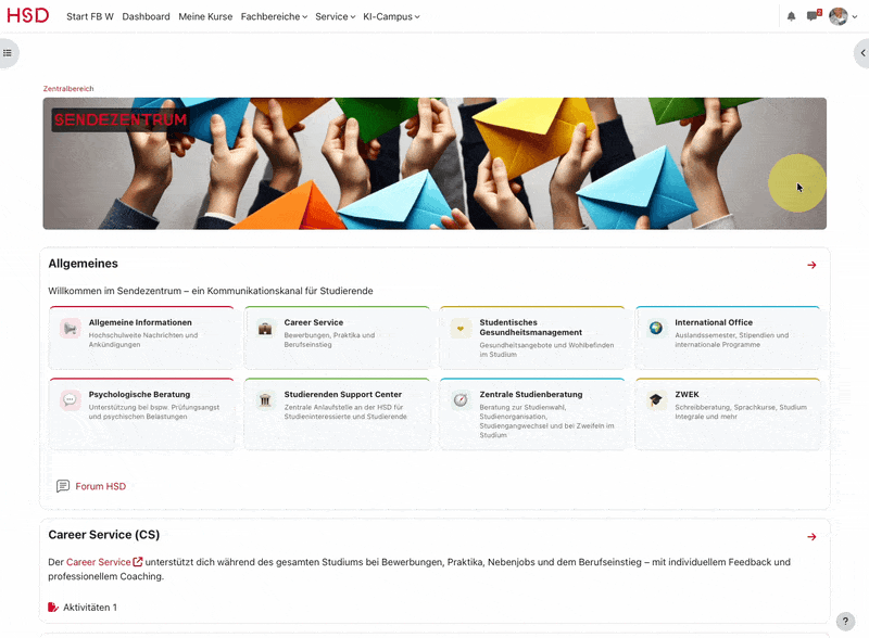 Animation: In den Foreneinstellungen den Zusammenfassungstyp auf eine tägliche Sammelmail umstellen