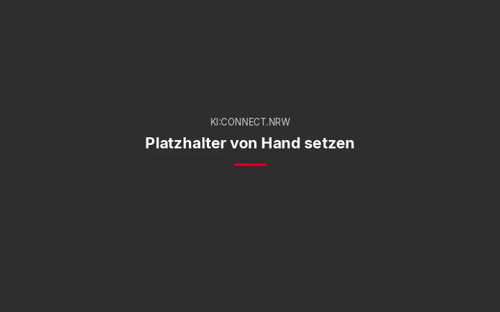 Bildschirmaufnahme: In KI:connect.nrw wird dieselbe Mail mit von Hand gesetzten Platzhaltern eingegeben; die Antwort verwendet die Platzhalter weiter.