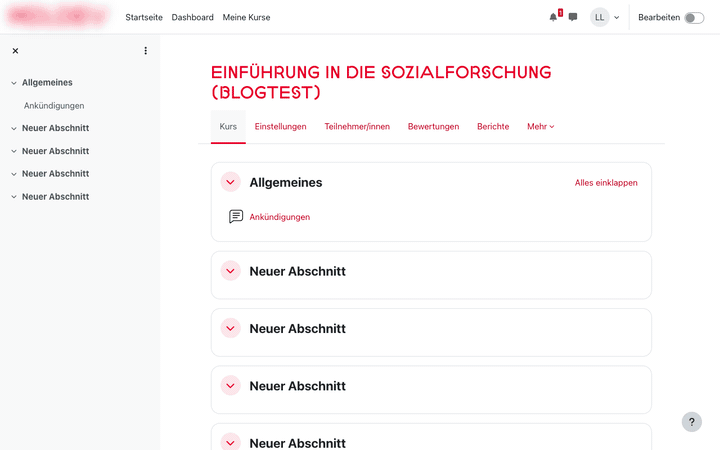 In Moodle über Teilnehmer/innen den Dialog Nutzer/innen einschreiben öffnen, eine Person suchen und mit der Rolle Teilnehmer*in einschreiben.